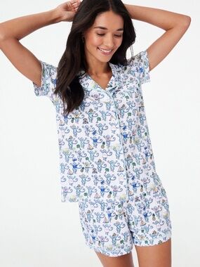 Roller Rabbit Charleston Monkey Polo Pajamas Size XSAQUA / XS